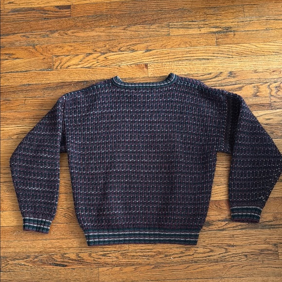 Men's Classic Knit Sweater - Black and Gray - Picture 1 of 2